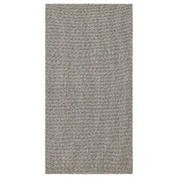 IKEA TIPHEDE(205.288.78) килимок гладкий, чорний / натуральний