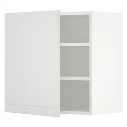 IKEA METOD(394.587.95) навісна шафа з полицями, білий / Stensund білий