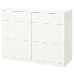 IKEA TONSTAD(806.146.27) комод, 6 ящиків, кремовий