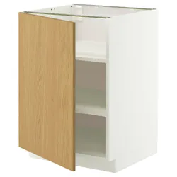 IKEA METOD(796.014.52) ST/полиці, Білий/Сінарп навколо дуба