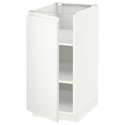 IKEA METOD (794.602.54) шафа ст/пол, білий / Voxtorp матовий білий