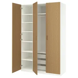 IKEA PAX / TONSTAD(595.667.32) Комбінація гардеробу, Білий/Окл Дуб