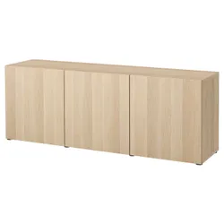 IKEA BESTÅ(193.249.81) поєднання з дверима, ефект білого мореного дуба / ефект білого мореного дуба Lappviken