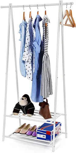 Вішалка для одягу білий горище 155 см