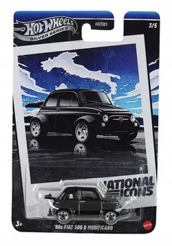 HOT WHEELS СРІБНА СЕРІЯ НАЦІОНАЛЬНІ ІКОНИ 3/5 '60-ті Fiat 500 D Модифікований JBY88