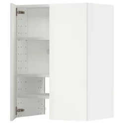 IKEA METOD(495.073.28) шафа з витяжкою та полицею/дверями, білий/Vallstena білий