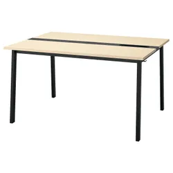 IKEA MITTZON(595.333.84) Конференц-стіл, береза/чорний шпон