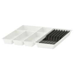 IKEA UPPDATERA(095.008.90) Лоток для столових приборів/від перегородків для ножів, білий/антрацит