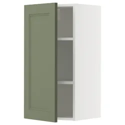 IKEA METOD(095.175.79) настінна шафа з полками, Biały/axstad gria -green