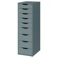 IKEA ALEX Комод з 9 ящиками, сіро-блакитний (904.834.52)