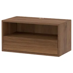IKEA EKET(005.764.79) Полиця для ЗМІ, коричневий/волоський горіх
