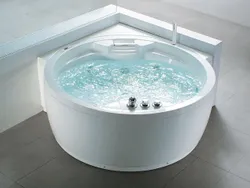 Кутова ванна Whirlpool Milano зі світлодіодним підсвічуванням біла 112 х 80 х 46 см Ванна з Bluetooth-динаміком