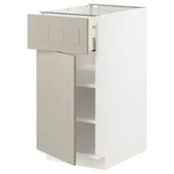 IKEA METOD / MAXIMERA (194.575.13) шафа stj szu / двер, білий / Stensund beige