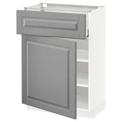 IKEA METOD / MAXIMERA(594.602.69) шафа stj szu / двер, білий / Bodbyn сірий
