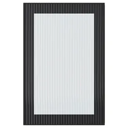 IKEA HEJSTA(205.266.38) скляні двері, антрацит/скло з малюнком