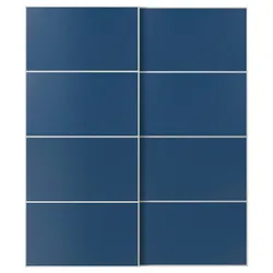 IKEA MEHAMN(596.091.47) Ковзаючі двері, Білий/2 -й синій