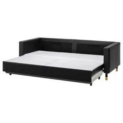 IKEA LANDSKRONA(894.898.84) 3-місний диван-ліжко, Grann/Bomstad чорний/дерево