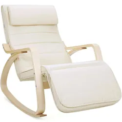 Гойдалка в кріслі з регульованим підбором бежевого кольору