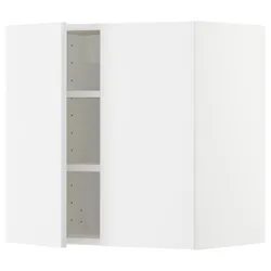 IKEA METOD(494.582.38) навісна шафа з полицями / 2 двер, білий / Ringhult білий