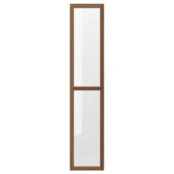 IKEA OXBERG(205.087.00) Скляні двері, коричневий горіх