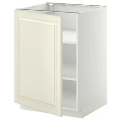 IKEA METOD (994.589.00) шафа ст/пол, білий / Bodbyn крем