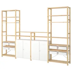 IKEA IVAR(794.038.38) 4 секції/полиці/шафа, сосна/білий