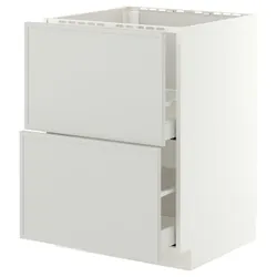 IKEA METOD / MAXIMERA(996.048.93) sz stj zl+2fr/2sz, білий/Aspudden світло-сірий