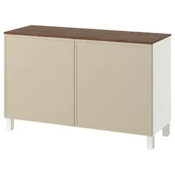 IKEA BESTÅ(995.980.38) Поєднання з дверима, Білий/krukmakare бежевий
