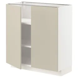 IKEA METOD(794.590.57) stj шафа / полиці / 2 двер, білий / Havstorp бежевий