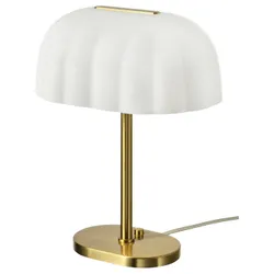 IKEA AKTERSPRING(005.865.48) настільна лампа, Opalowe біле скло/латунь