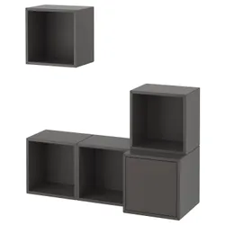 IKEA EKET(592.224.95) комбінація навісної шафи, темно-сірий