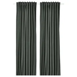 IKEA ROSENMANDEL(705.390.68) штори затемнені, пара, темно-зелений