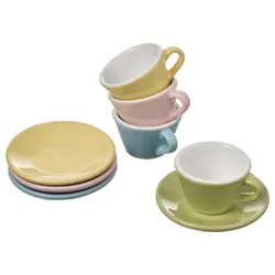 IKEA DUKTIG (104.902.44) іграшковий сервіз 8 чашок/тарілка, різні кольори