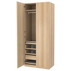 IKEA PAX / FORSAND(593.249.41) комбінований гардероб, ефект білого мореного дуба / ефект білого мореного дуба