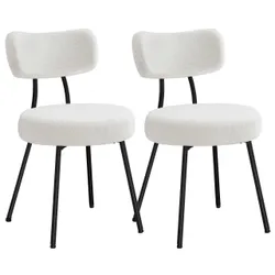 Кремові стільці для їдальні встановлюють 2 шт.