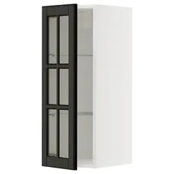 IKEA METOD(895.790.40) Повинен наполовину/скло, Biały/Bodbyn Black