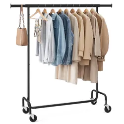 Мобільний одяг вішалка матовий чорний