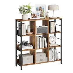 Книжка книжкова шафа 9 полиці 103,1 см коричнева