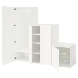 IKEA PLATSA(395.866.89) гардероб з 4 дверями, Білий/Фоннес Білий