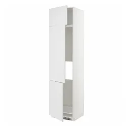 IKEA METOD(694.665.05) висота шафи / мороз / 3др, білий/Stensund білий