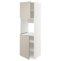 IKEA METOD(494.640.98) верхній рівень високий 2 др/пол, білий / Stensund beige