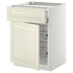 IKEA METOD / MAXIMERA(894.560.39) sza st n pł / szu / 2dr ko, білий/Bodbyn крем