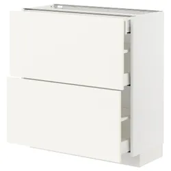 IKEA METOD / MAXIMERA(895.072.27) Шафа з 2 фасадами/3 ящиками, білий/Vallstena білий