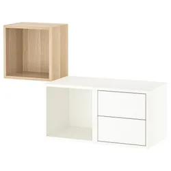 IKEA EKET(793.363.92) комбінування підвісних шаф, ефект білого дуба / білий