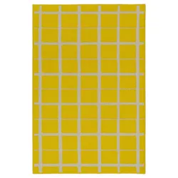 IKEA VÄNDPLATS(606.009.47) Килим з короткими щетинами, жовтий/плед