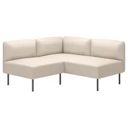 IKEA LILLEHEM(195.362.85) Модульний кутовий диван, 2-х осіб, Vissle Beige/Metal