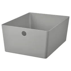 IKEA KUGGIS(405.991.48) контейнер, світло -сірий