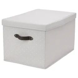 IKEA BLÄDDRARE (904.744.00) ящик з кришкою, сірий / візерунок