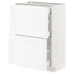 IKEA METOD / MAXIMERA(594.734.41) 2фр / 3-місний шафа stj, Enköping білий / ефект білого дерева