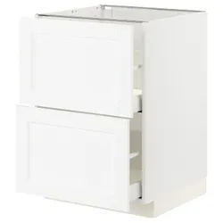 IKEA METOD / MAXIMERA(394.733.95) sz stj 2fr / 2in szu, Enköping білий / ефект білого дерева